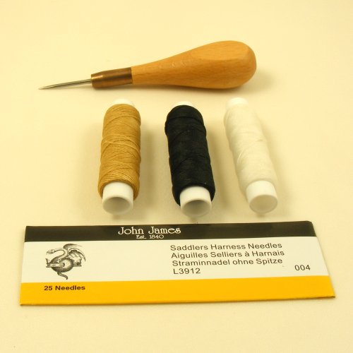 Simple Leather Stitching Kit Synthetic Threads artisanleather.co.uk